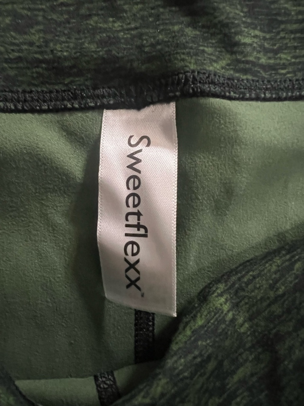 Sweetflexx Heathered Green High Rise Resistance Leggings With 4 Bands Size 14 - Picture 5 of 8